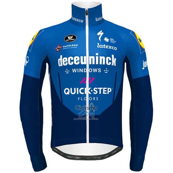 Deceuninck Quick Step Ropa Ciclismo Culotte Largo 2021 Mangas Largas Azul
